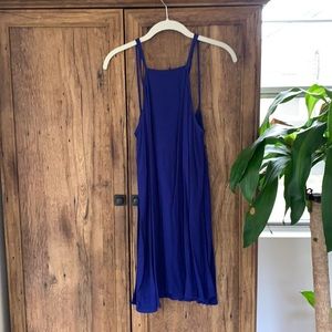 Cobalt blue mini dress